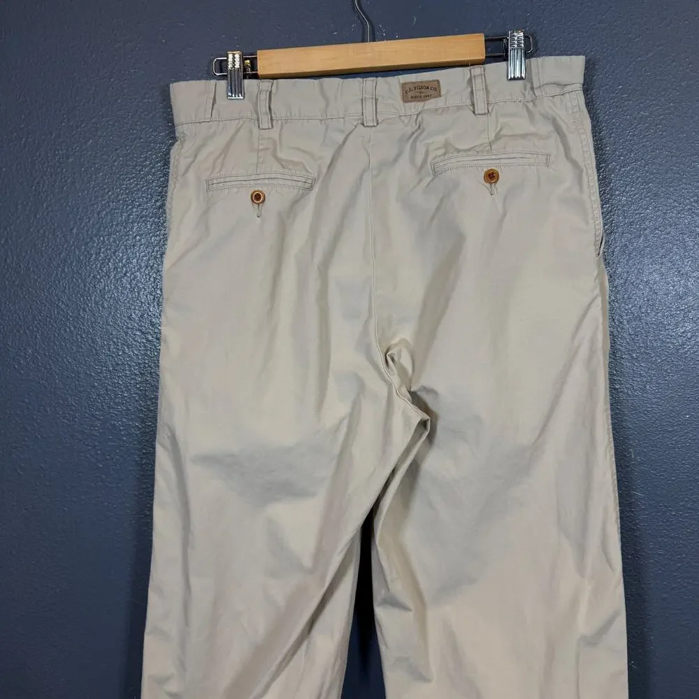 Filson 34/28 men’s beige chino classic pants